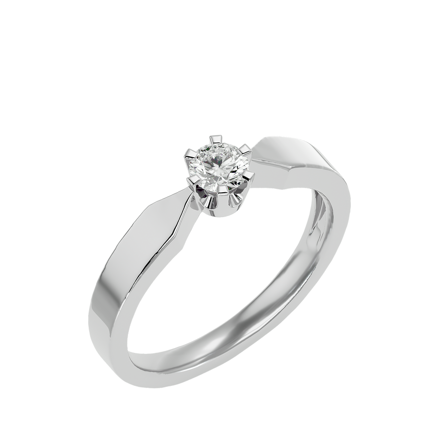 Bordeaux silver diamond ring online by AËLRA JOAILLERIE