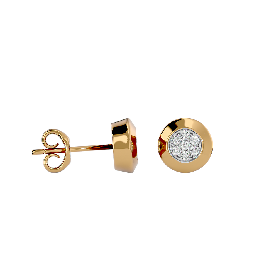 Golden CANNES Diamond Earrings Sober Design