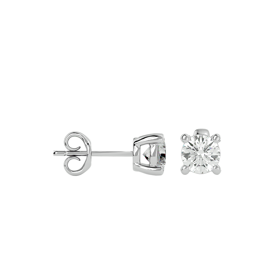 Silver NICE diamond earrings diamond and design finish