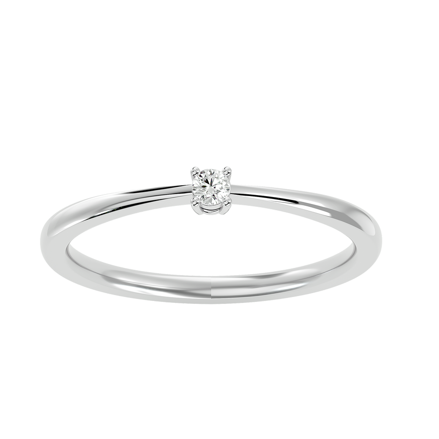 Buy Silver Paris Diamond Ring Online