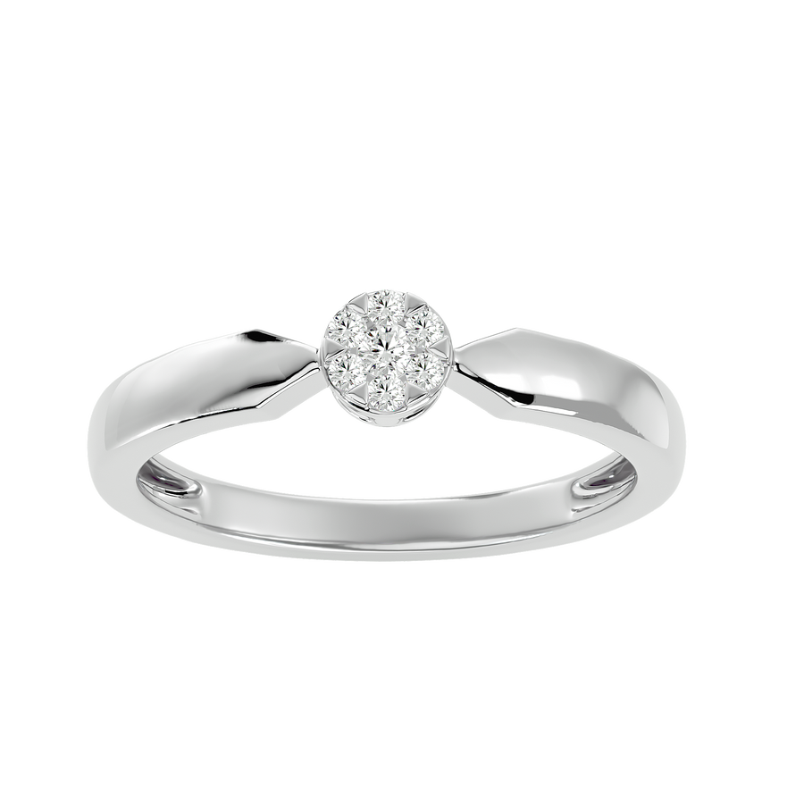 Buy Marseille Silver Diamond Ring Online