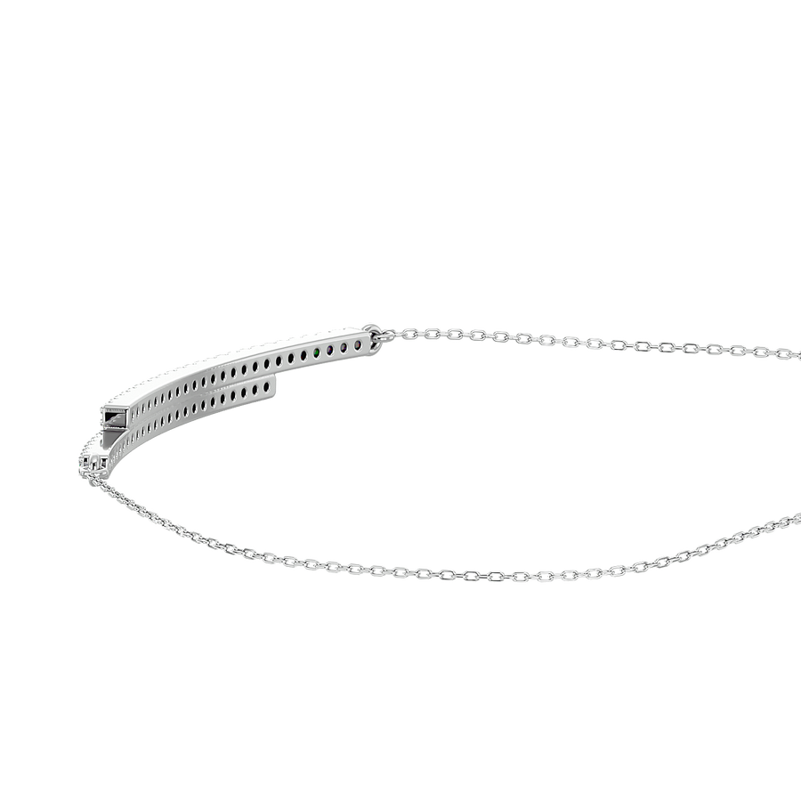 Silver delicate base London Diamond Bracelet