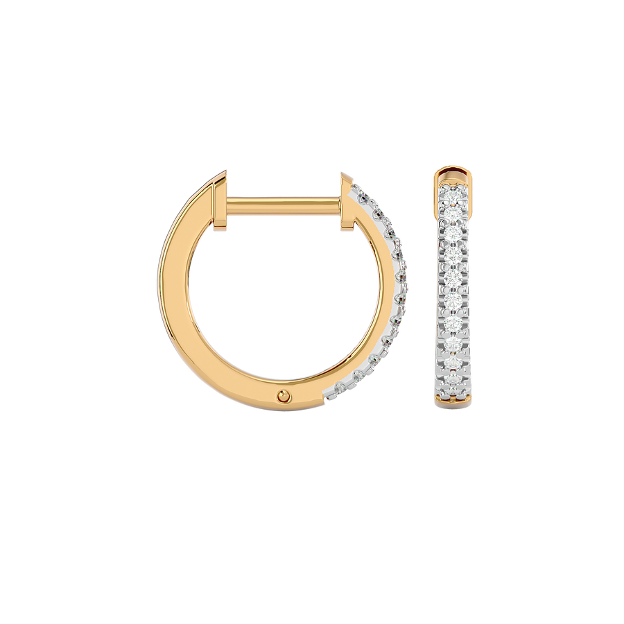 Design of ANNECY Diamond Earrings Golden Base