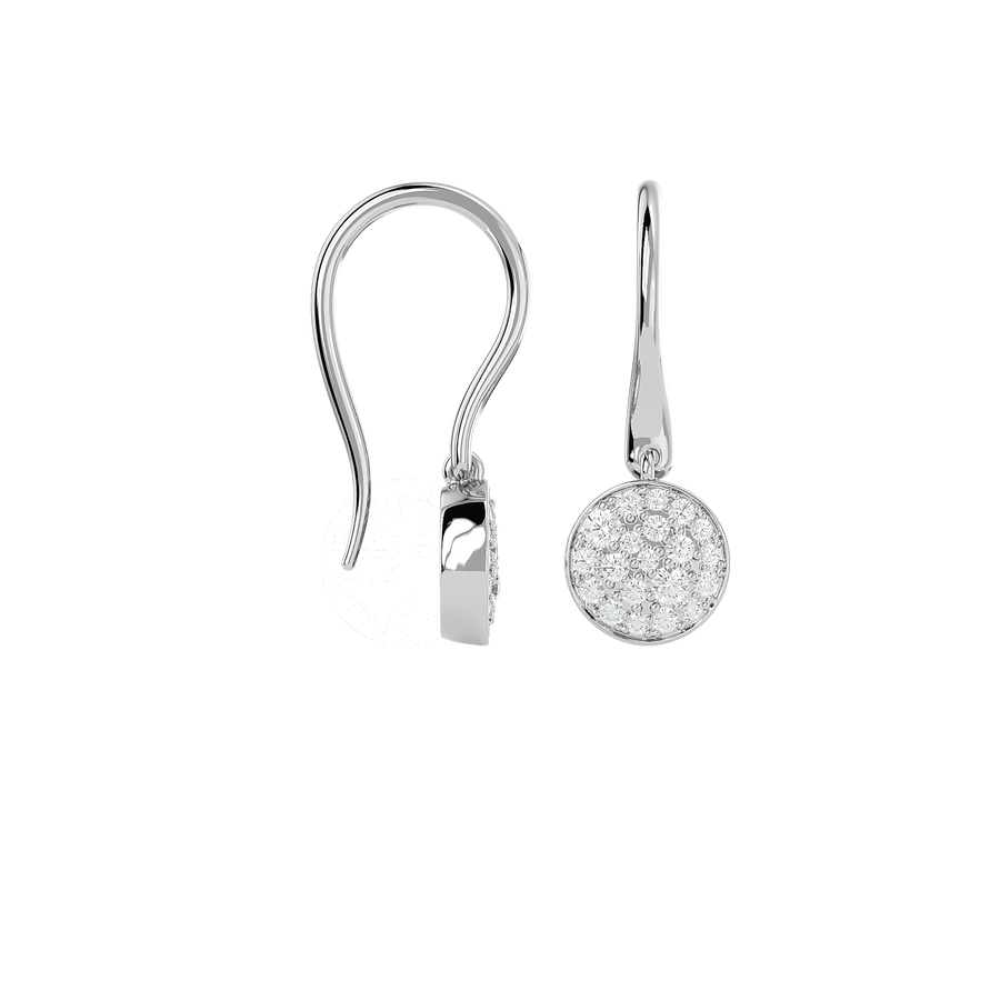 Dangling hook design on ANTWERP diamond earrings online
