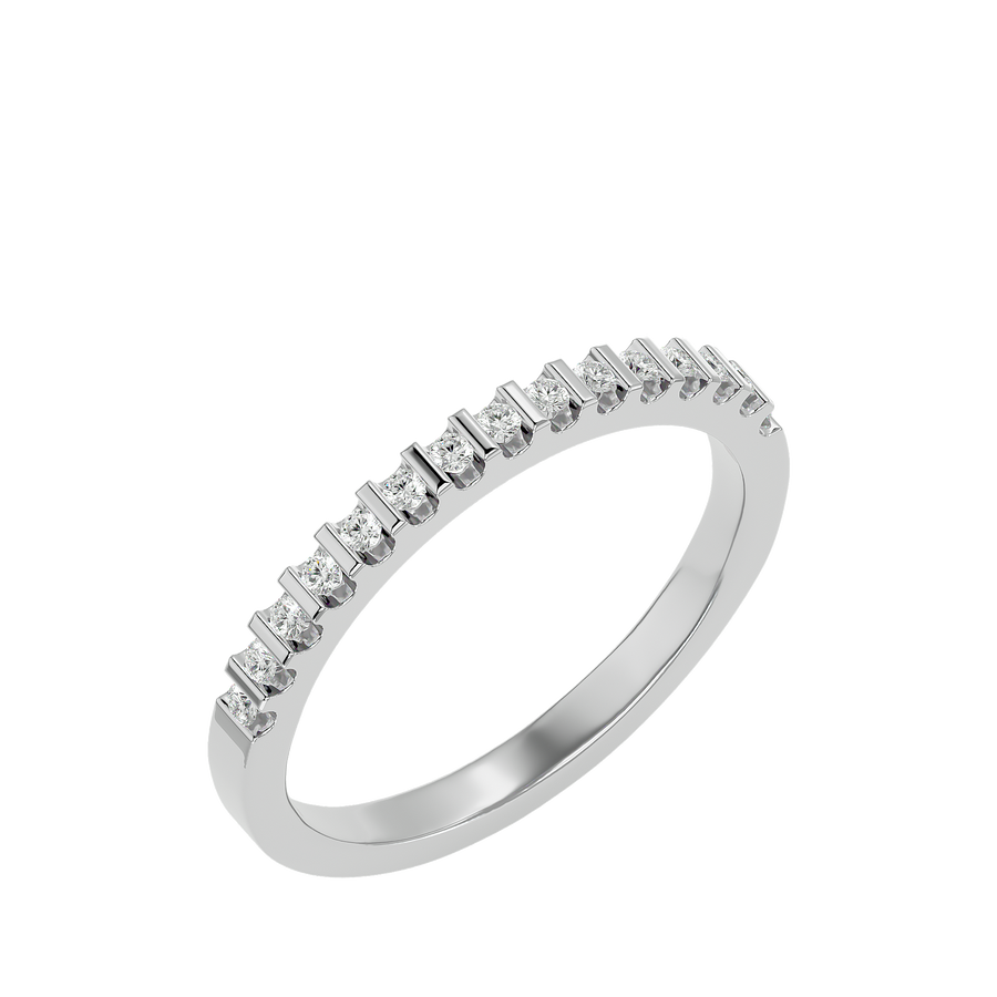 St. Tropez silver diamond ring online by AËLRA JOAILLERIE