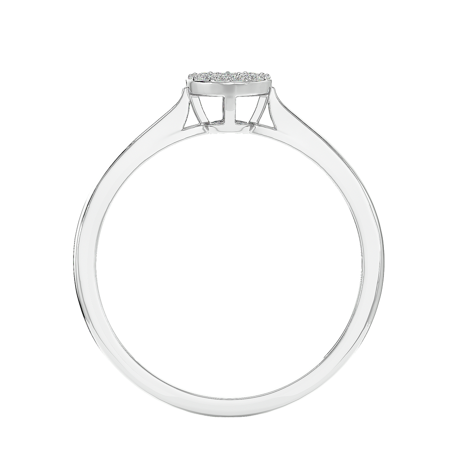 Side finish of Le Havre Silver Diamond Rings Online
