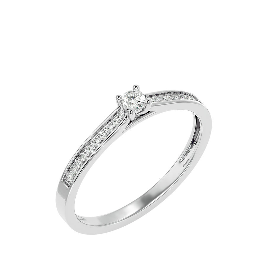 Reims silver diamond ring by AËLRA JOAILLERIE