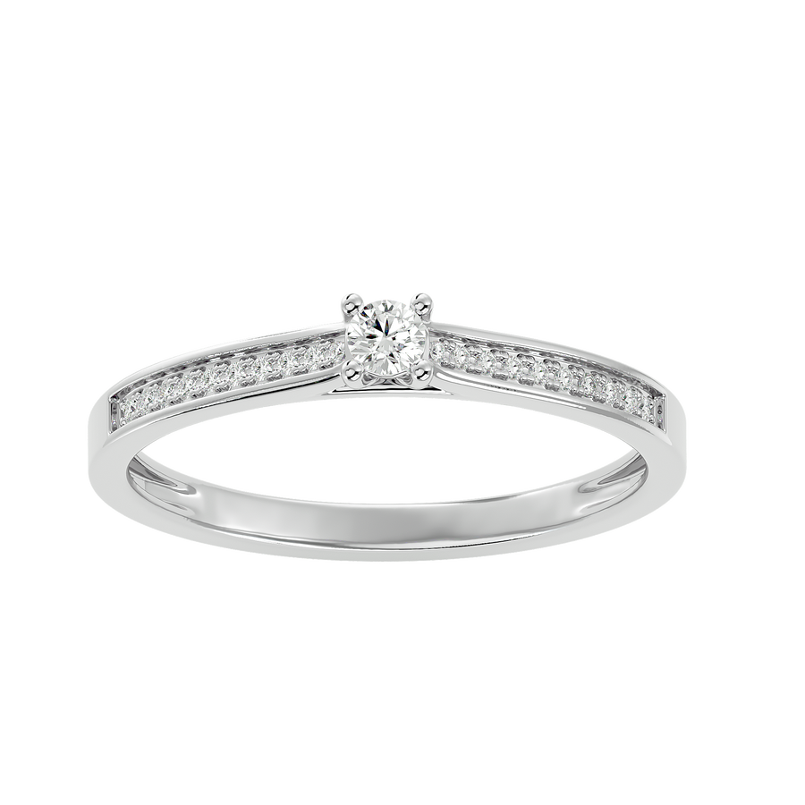 Buy Reims Silver Diamond Ring Online