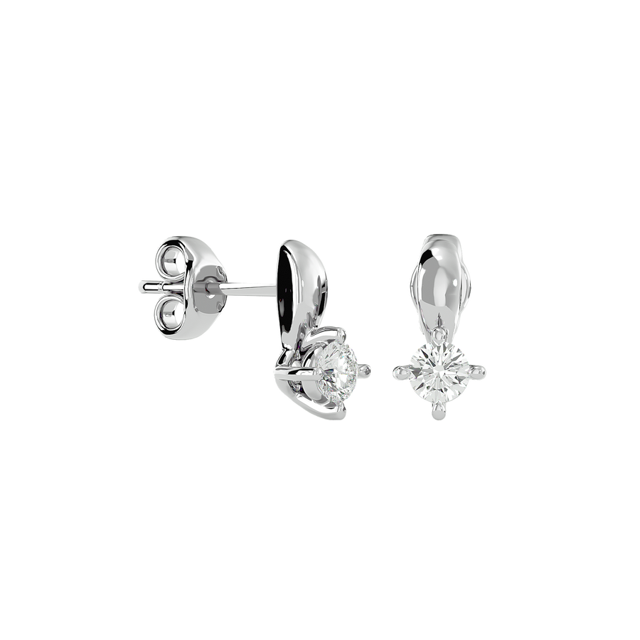 Silver FONTAINBLEAU Diamond Earrings Online