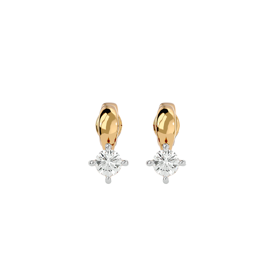 Buy Golden FONTAINEBLEAU Diamond Earrings