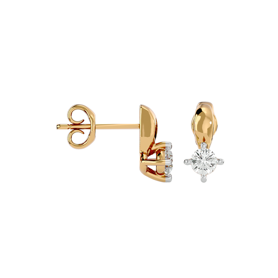 Side design in FONTAINEBLEAU Diamond Earrings