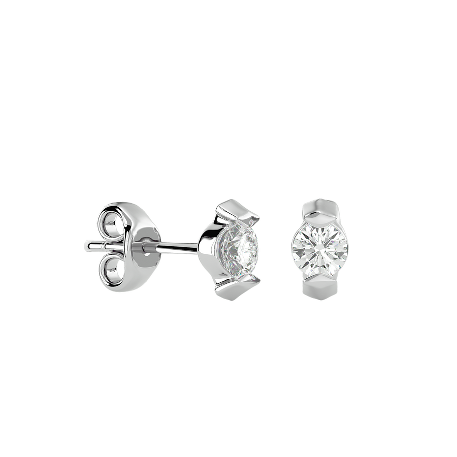 Silver VERSAILLES Diamond Earrings