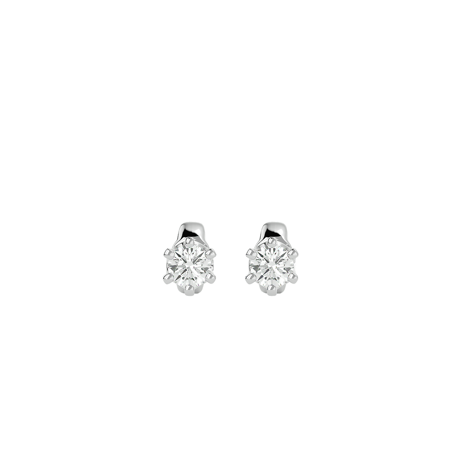 Silver BORDEAUX diamond earrings clarity