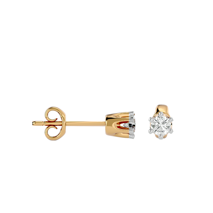 Golden BORDEAUX diamond earrings clarity