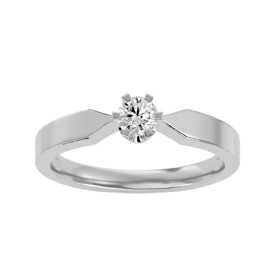Buy Bordeaux Silver Diamond Ring Online