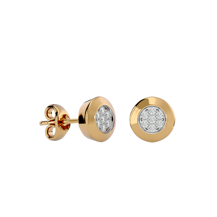 Buy Golden CANNES Diamond Earrings Online