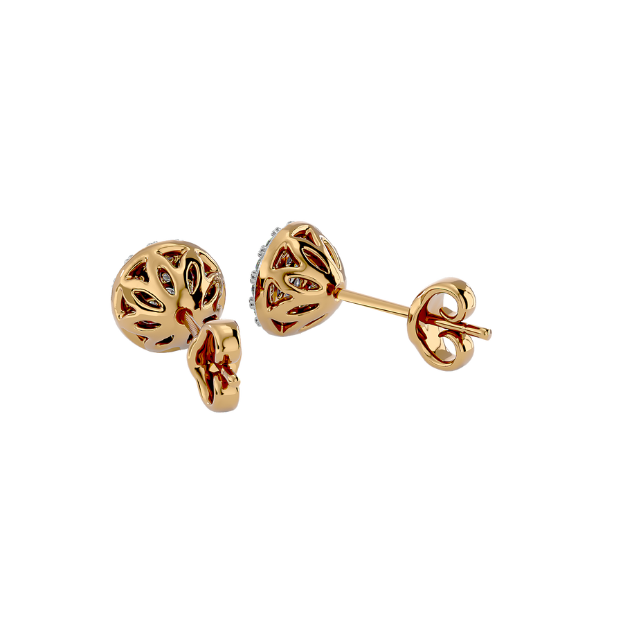 Golden Pattern in CHAMONIX Diamond Earrings