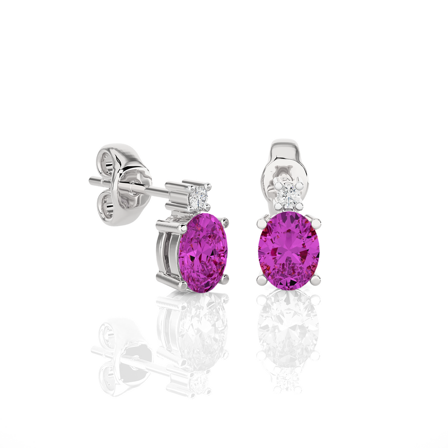 SANTORINI - Diamond And Gemstone Earring