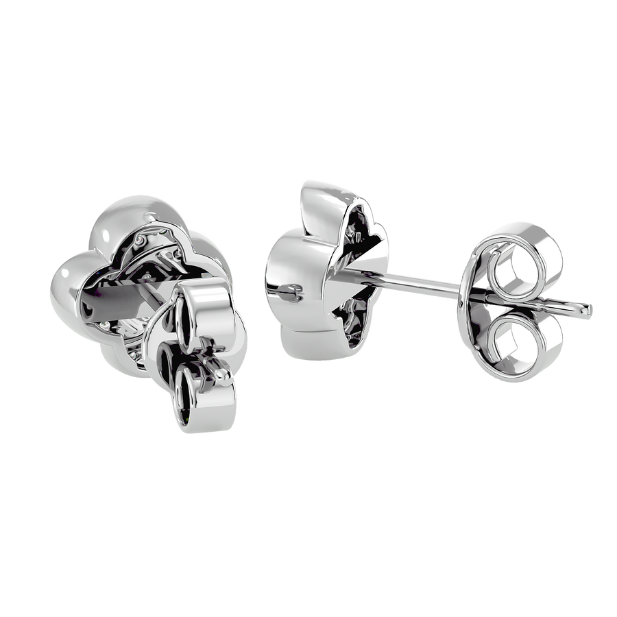 Silver SPA Diamond Earrings Online finish