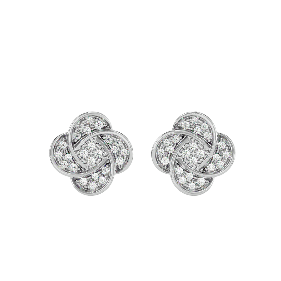 SPA Floral Design Diamond Earrings