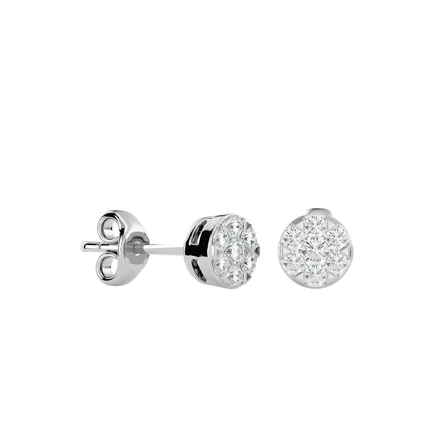 Silver MARSEILLE Diamond Earrings