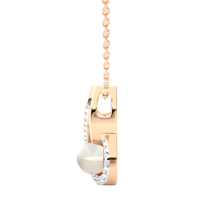 MOSCOW-Diamond And Pearl Pendant